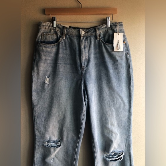 NEW Blanknyc Women’s The Madison Crop High Rise Crop Blue Denim Jeans Size 31 - Picture 2 of 11